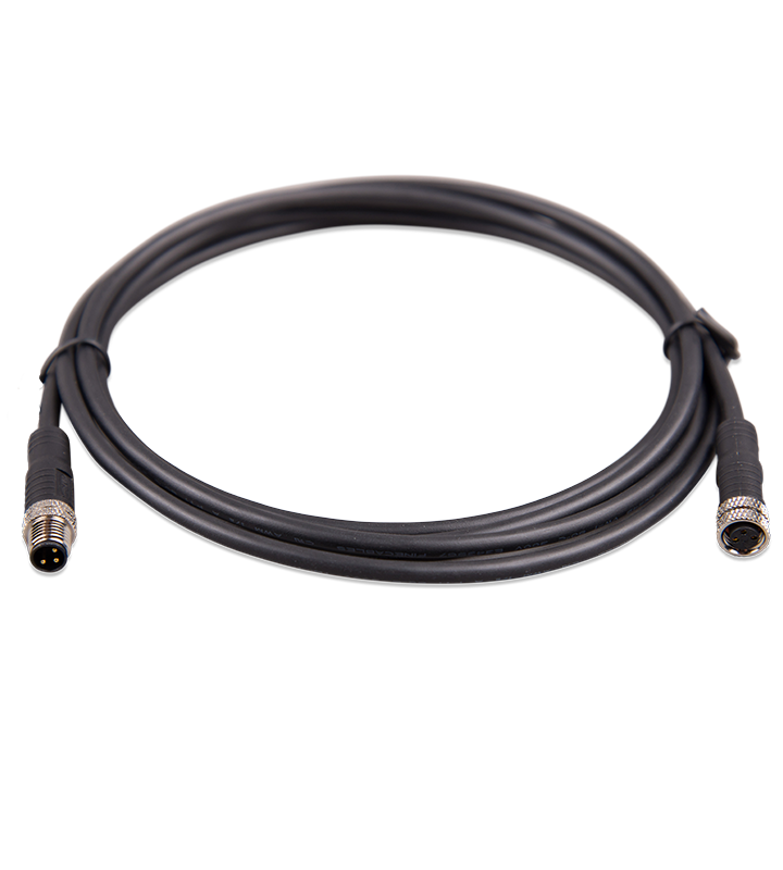 Ronde M8-connector Mannelijke / Vrouwelijke 3-polige kabel